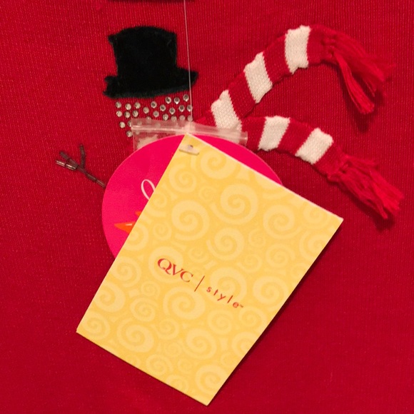 Quacker Factory Snowman Sweater XS New - Picture 5 of 11